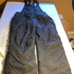 Men’s Black Insulated Snow Bibs